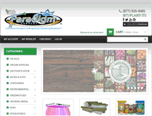 Tablet Screenshot of paradigmgardens.com